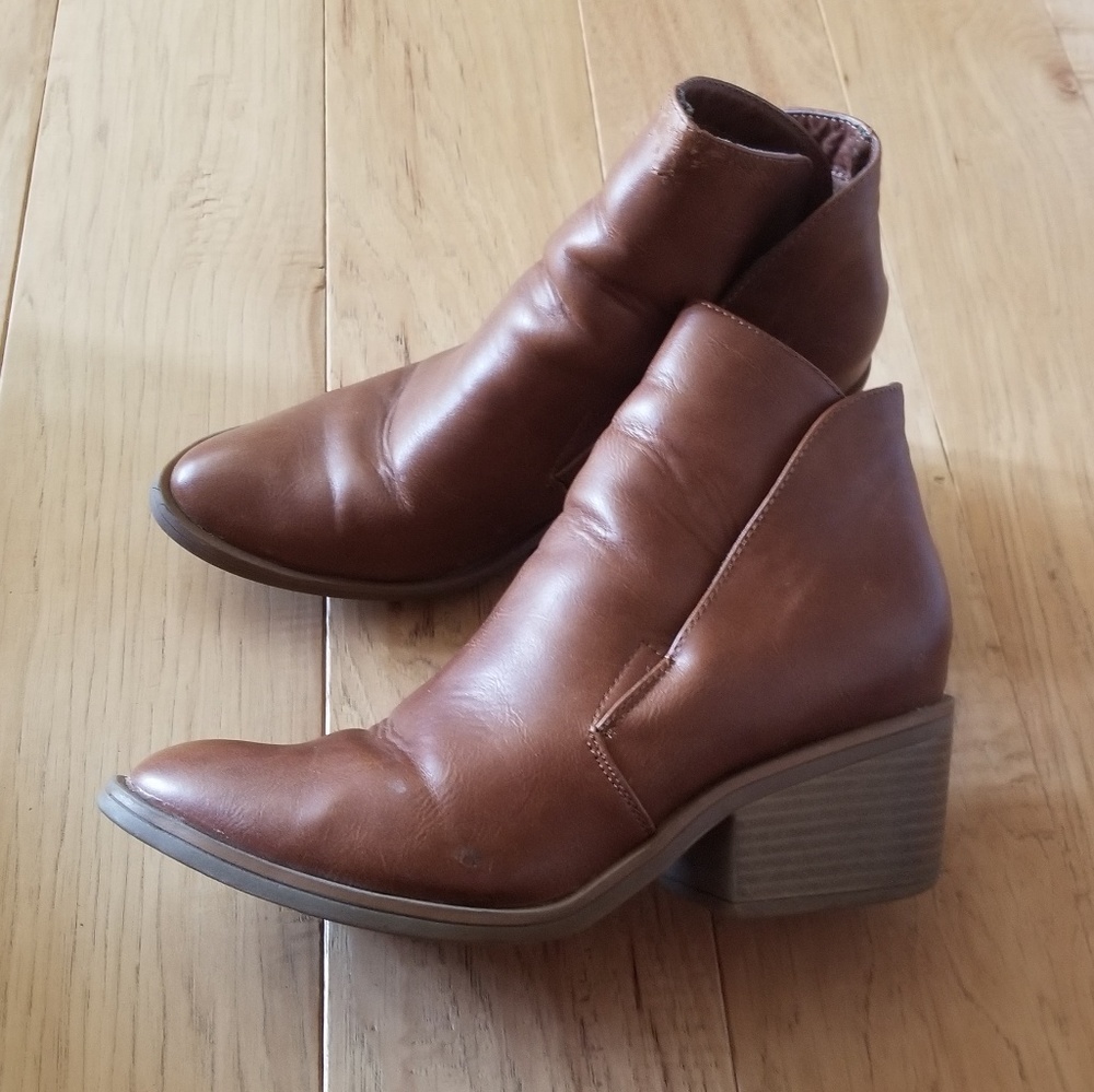 Ankle Boots Heeled Brown Apt. 9